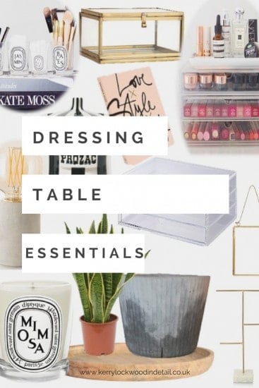 dressing table essentials