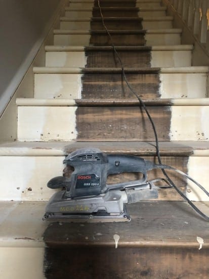 How I revamped my Hallway and stairs and the final reveal, floor sander