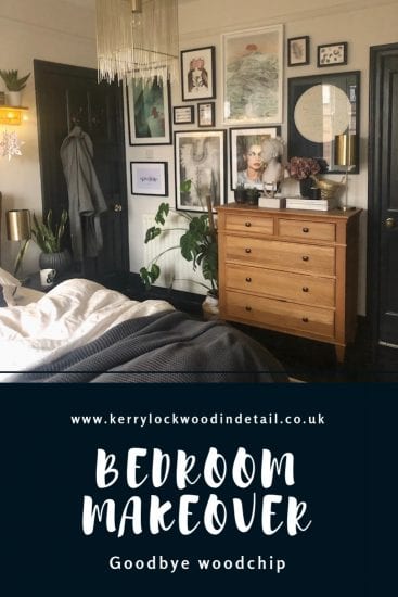 master bedroom makeover, Kerry Lockwood, wood chip removal, peg rail shelf DIY