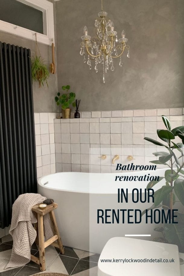 Bathroom renovation in our rented home - Kerry Lockwood - In Detail