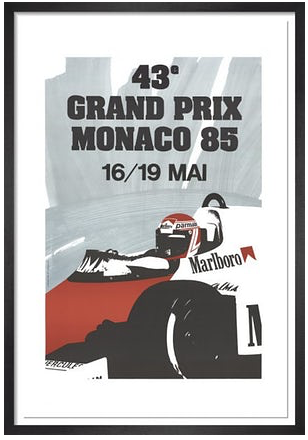 Monaco Grand Prix 1985 print